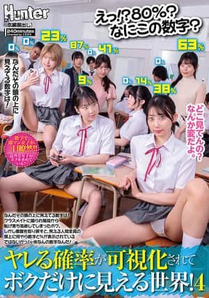 えっ！？80％？なにこの数字？ヤレる確率が可視化されてボクだけに見える世界！4　なんだその頭の上に見えてる数字は！