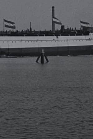 Te water laten van de 'Koningin Regentes' aan de marinewerf, 1900