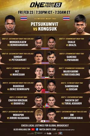 ONE Friday Fights 53: Phetsukumvit vs. Kongsuk