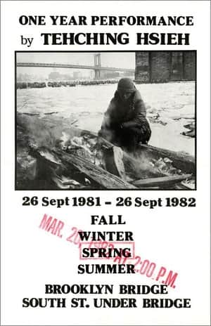 Tehching Hsieh: One Year Performance, Outdoor Piece 1981 - 1982