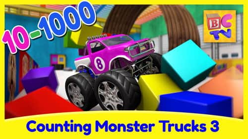 Counting Monster Trucks Part 3 - 1 to 1000