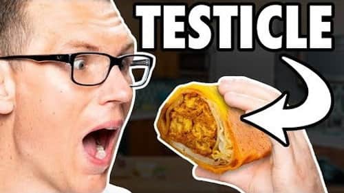 Bull Testicle Breakfast Burrito Taste Test