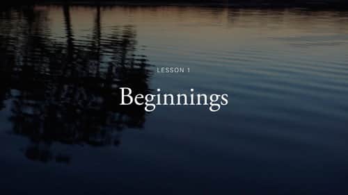 Beginnings