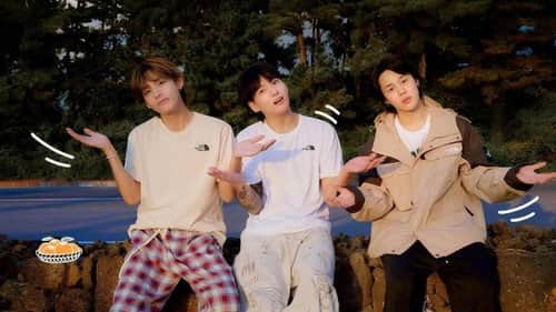 Jimin x Jung Kook behind #JEJU ISLAND