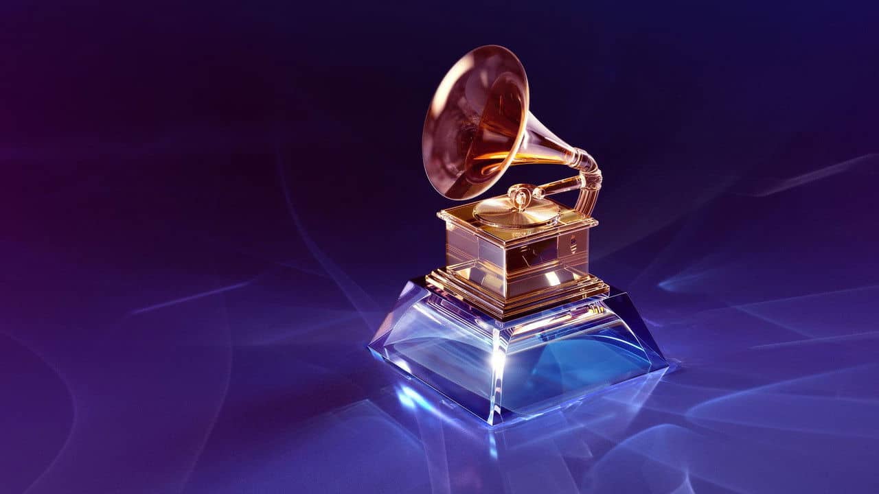 The Grammys backdrop