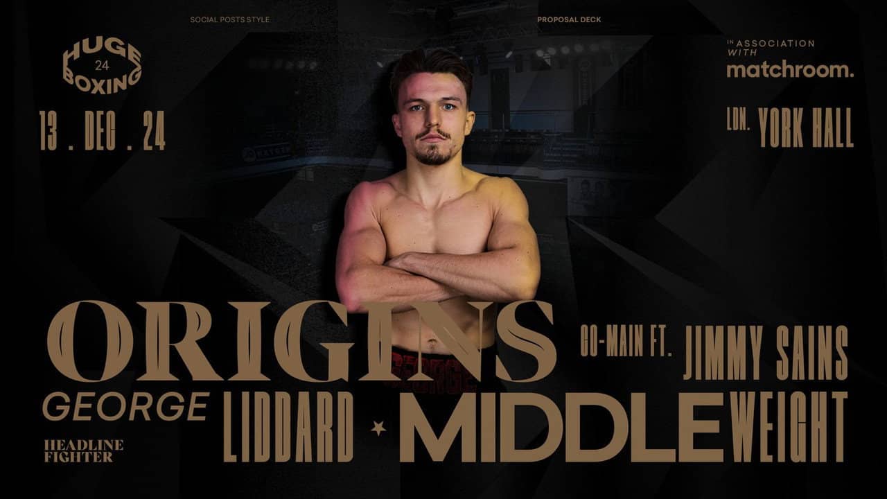 George Liddard vs. Omar Ilunga backdrop