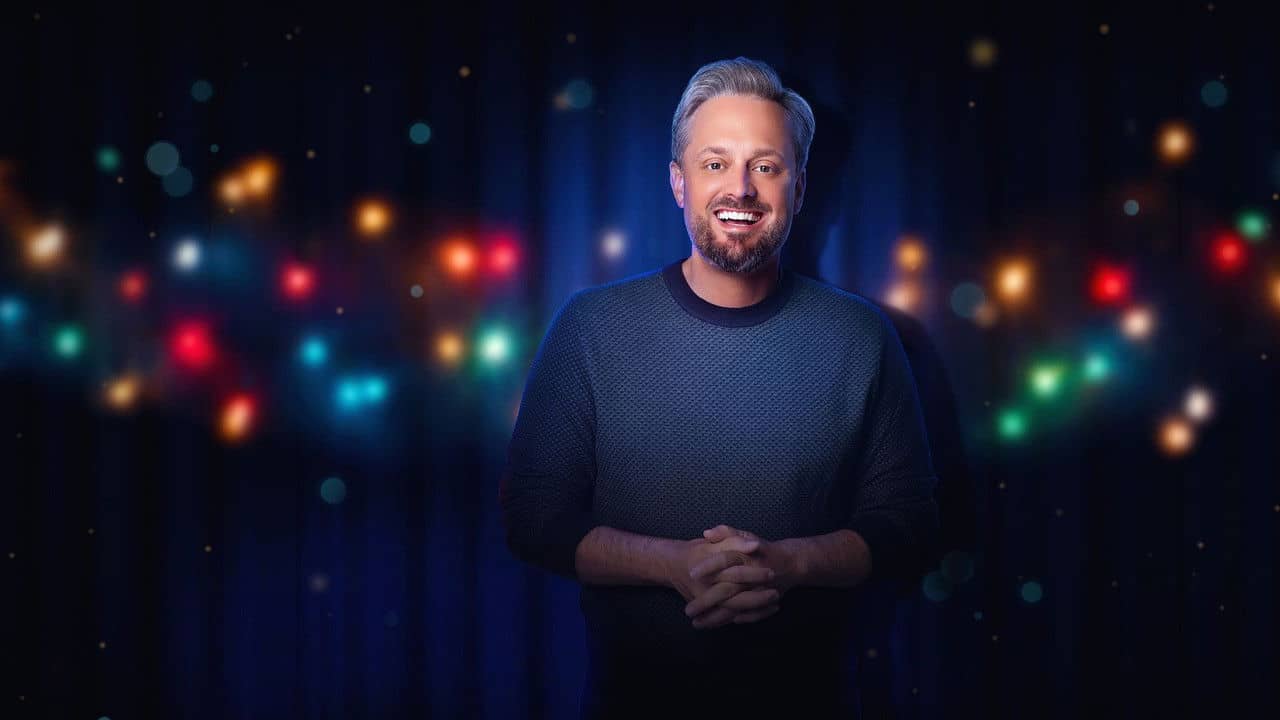 Nate Bargatze's Nashville Christmas backdrop