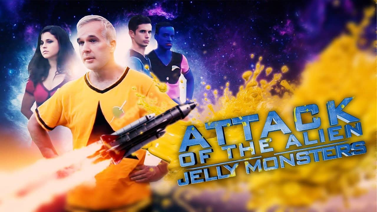 Attack Of The Alien Jelly Monsters From The Depths Of Uranus backdrop