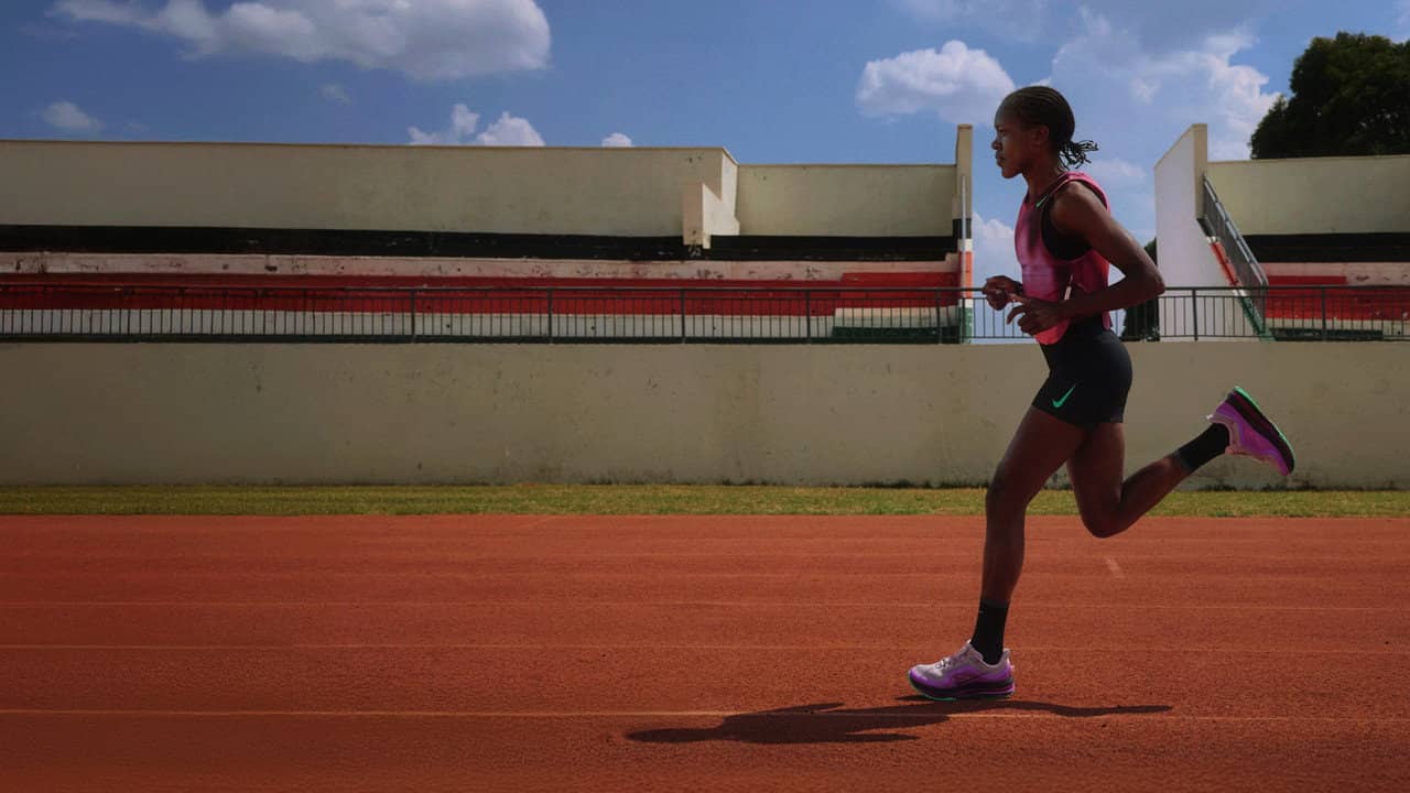 Breaking4: Faith Kipyegon vs. the 4-Minute Mile backdrop