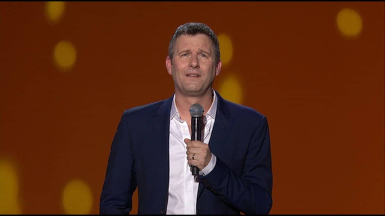 Adam Hills: Happyism Live backdrop