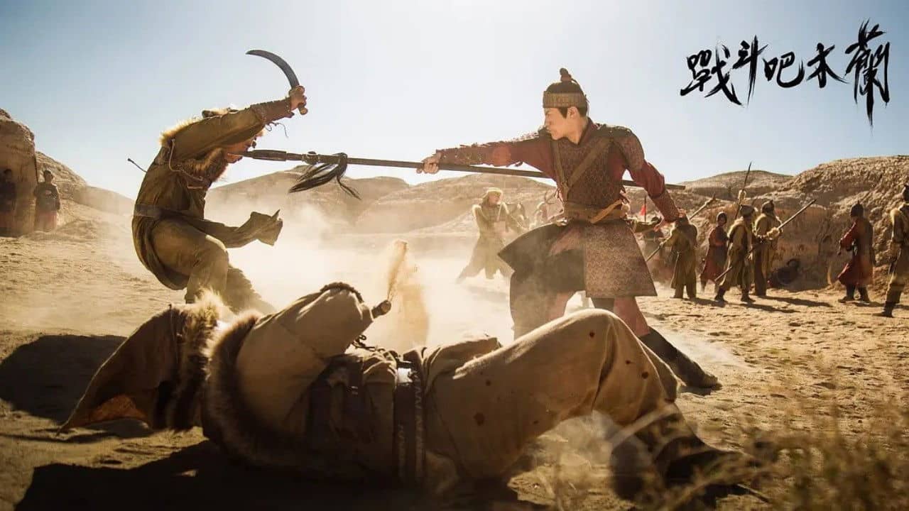 Fighting Mulan backdrop