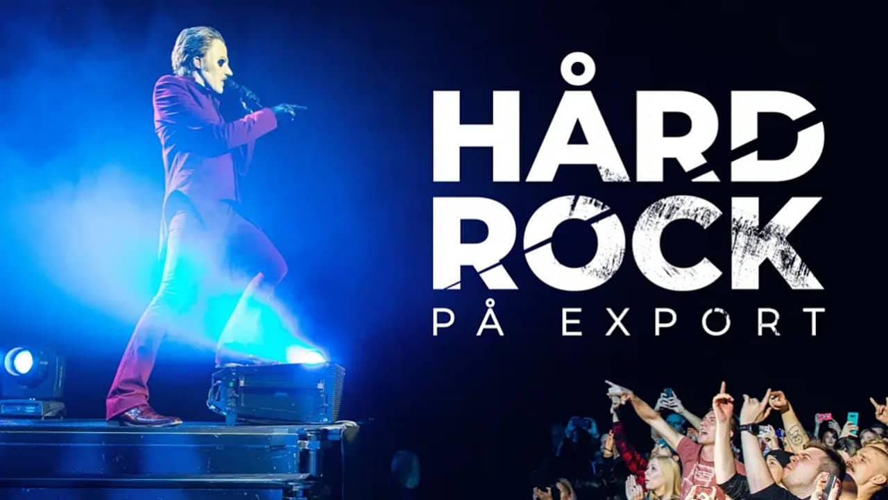 Hård rock på export backdrop