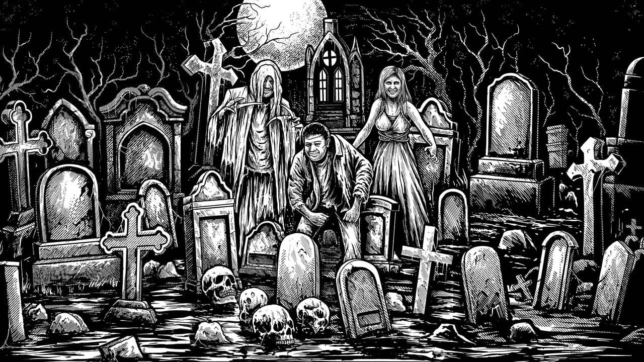Hallow Ian Horror Hour backdrop