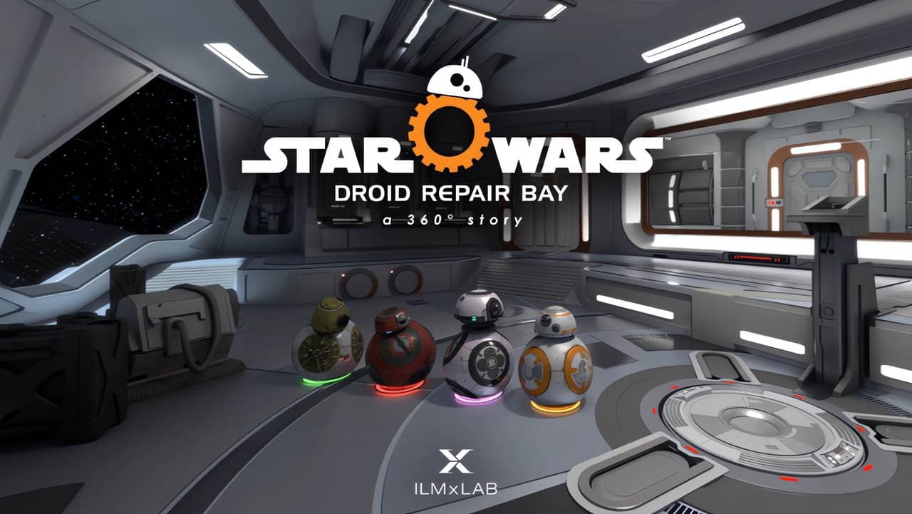 Droid Repair Bay – A 360 Story backdrop