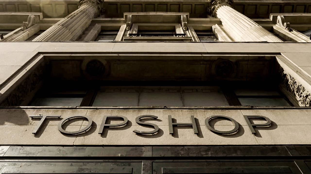Trouble at Topshop backdrop