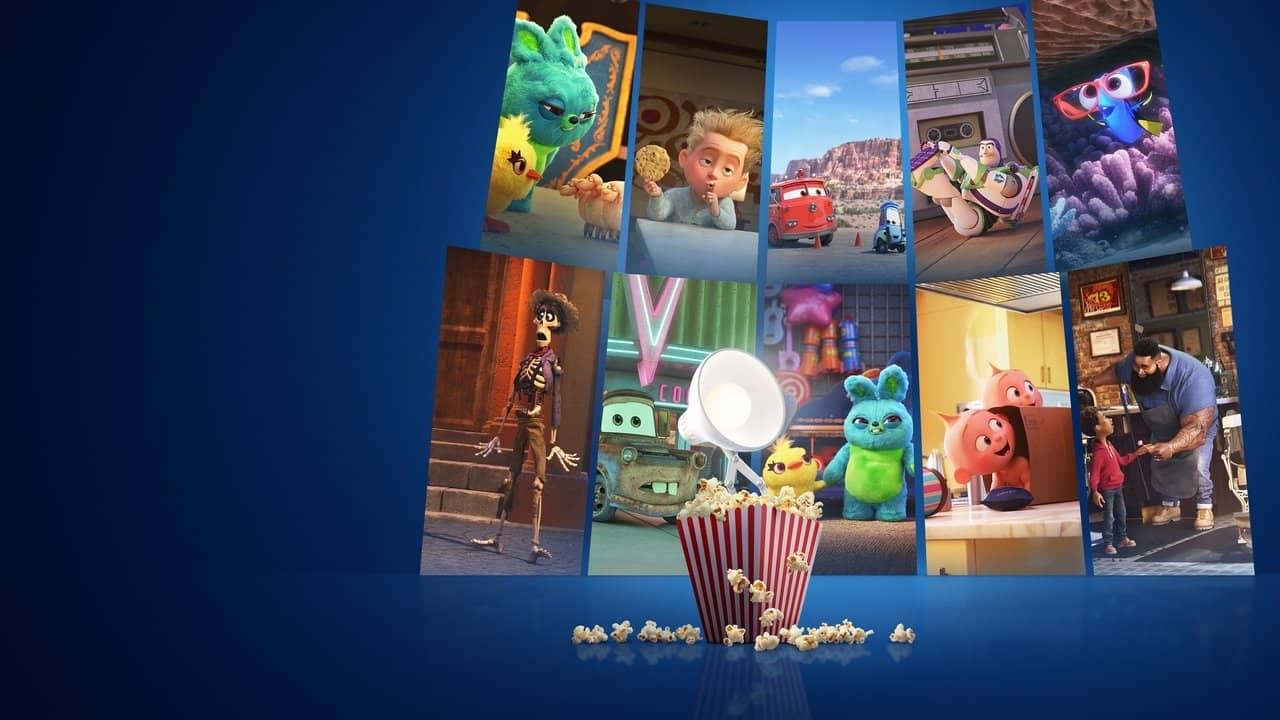 Pixar Popcorn backdrop