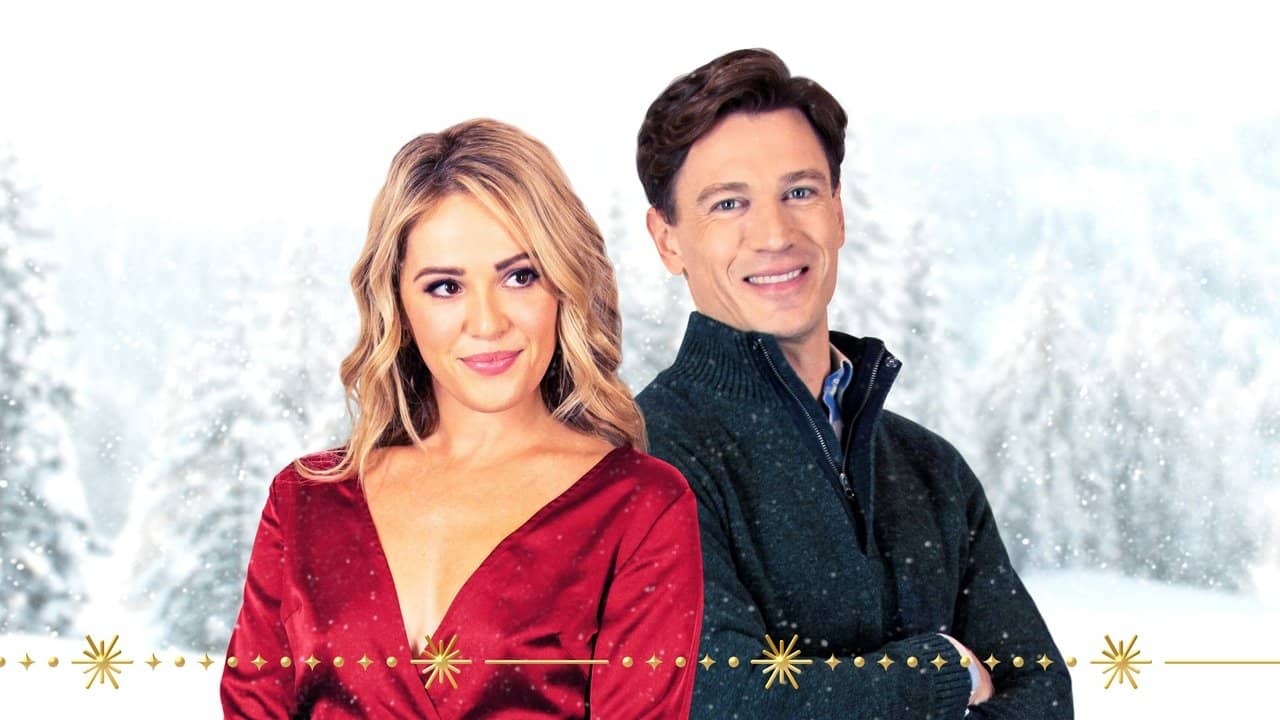 A Very Charming Christmas Town backdrop