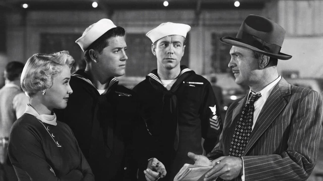 Three Sailors and a Girl backdrop