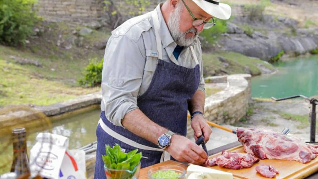 Andrew Zimmern's Field to Fire backdrop