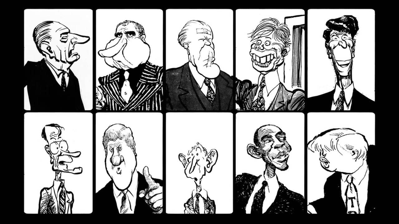 A Savage Art: The Life & Cartoons of Pat Oliphant backdrop