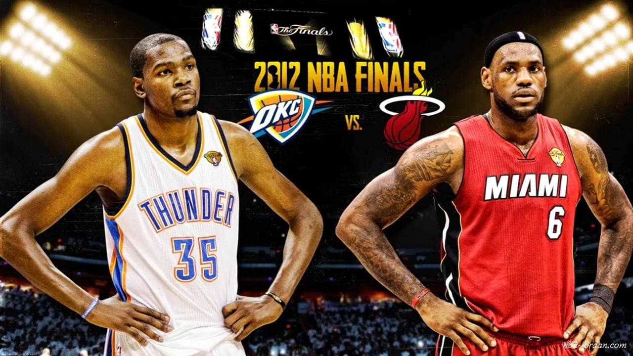 The 2012 NBA Finals backdrop