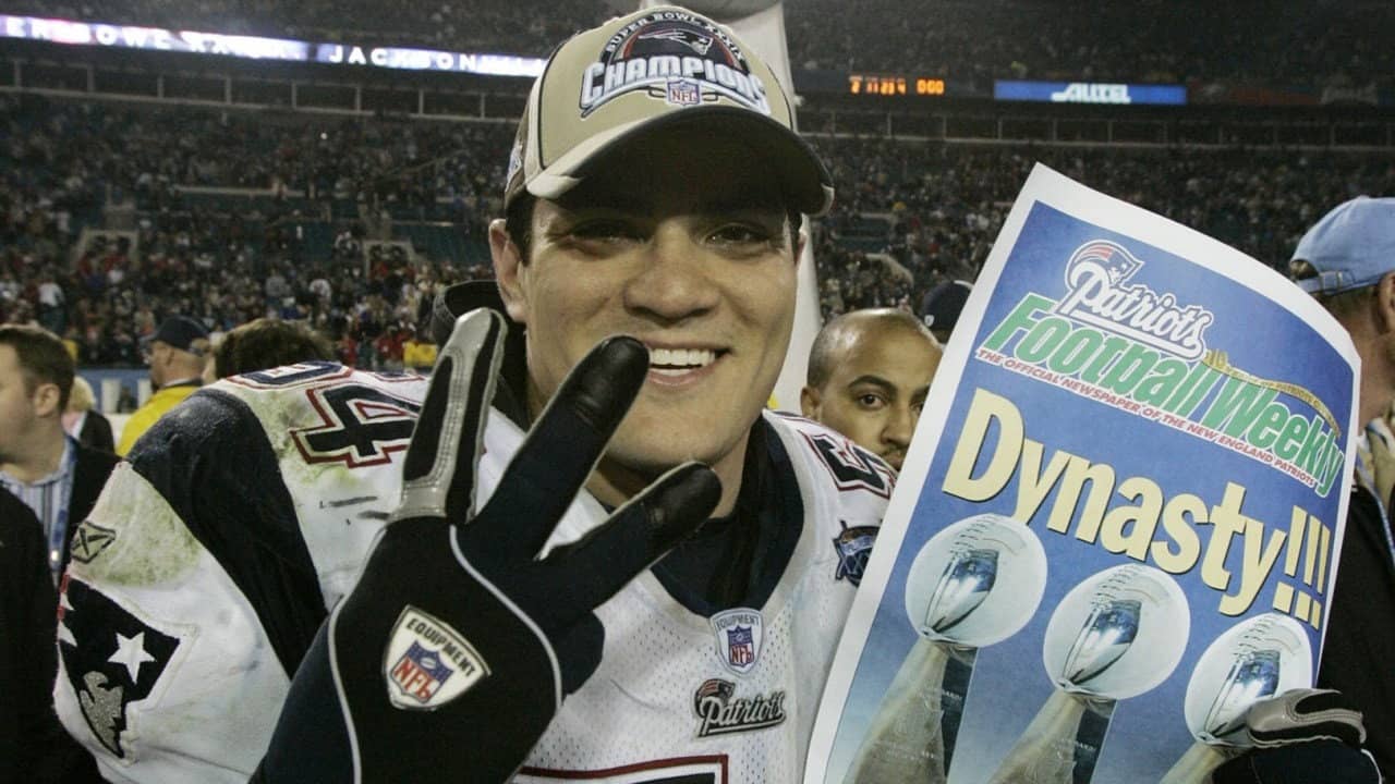 Super Bowl XXXIX Champions: New England Patriots backdrop