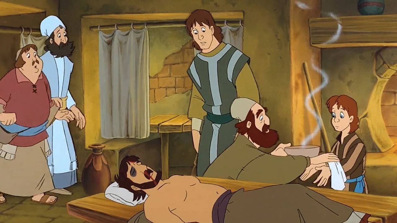 The Good Samaritan backdrop