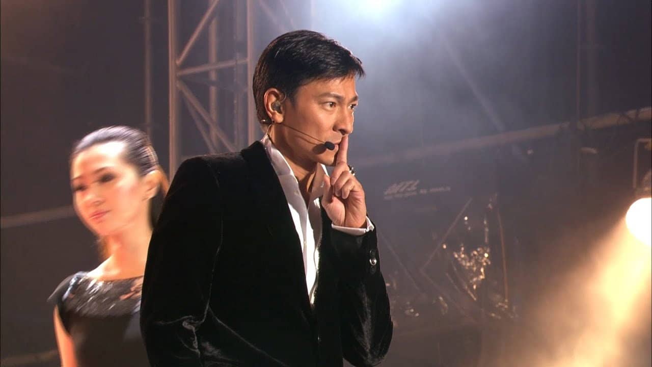 Andy Lau Wonderful World Concert Tour Shanghai 2008 backdrop
