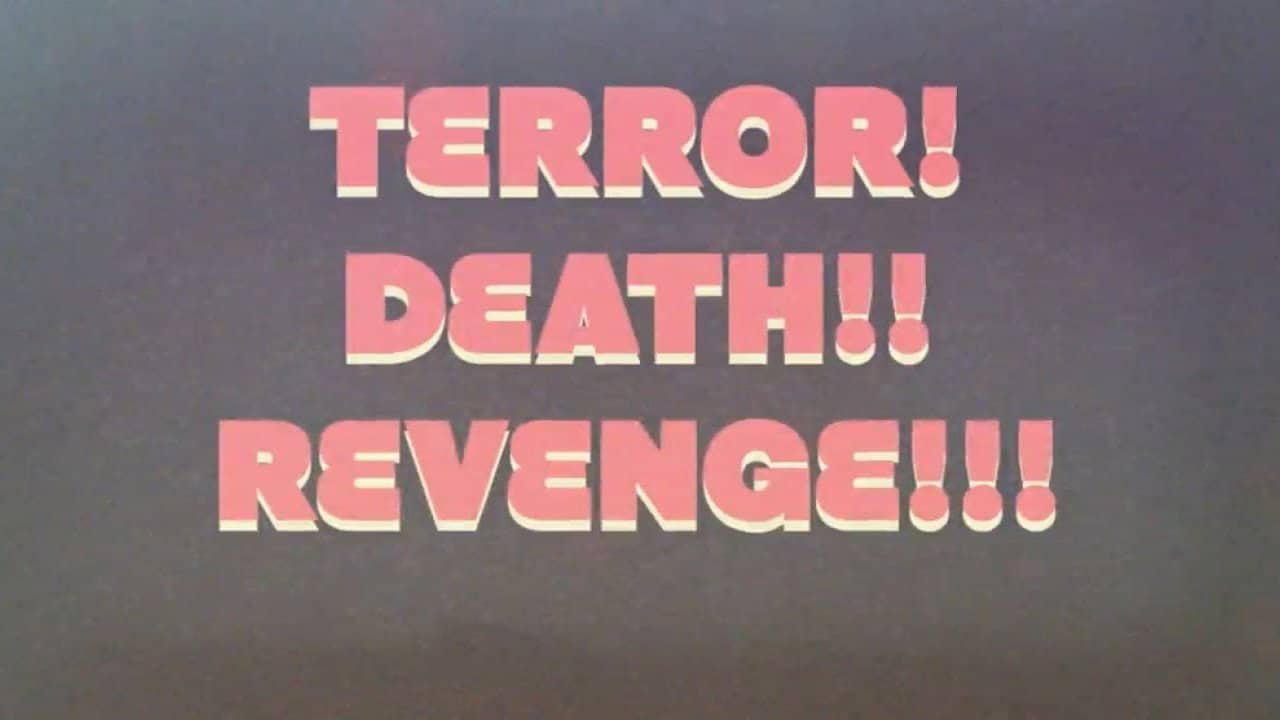 Terror! Death! Revenge! backdrop