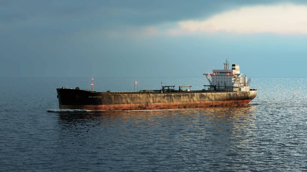 Black Waters: The Sea Empress Disaster backdrop