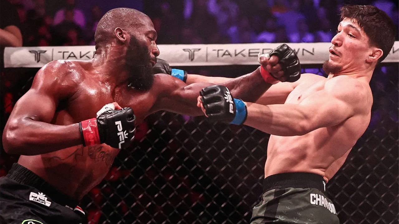 PFL 2024 Europe #1: Regular Season - Doumbé vs. Chamsoudinov backdrop