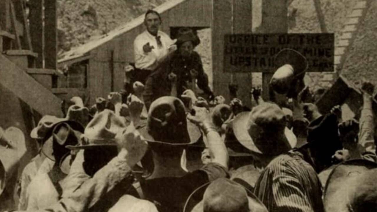 The Strike at the Little Jonny Mine backdrop