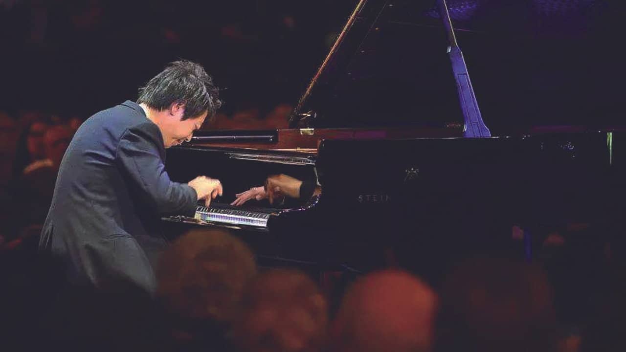Lang Lang at the Royal Albert Hall backdrop