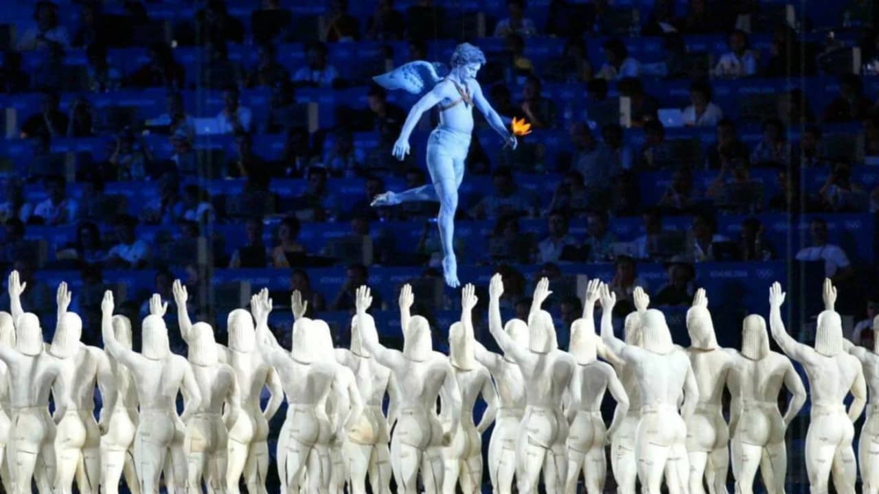 Athens 2004: Olympic Opening Ceremony (Games of the XXVIII Olympiad) backdrop