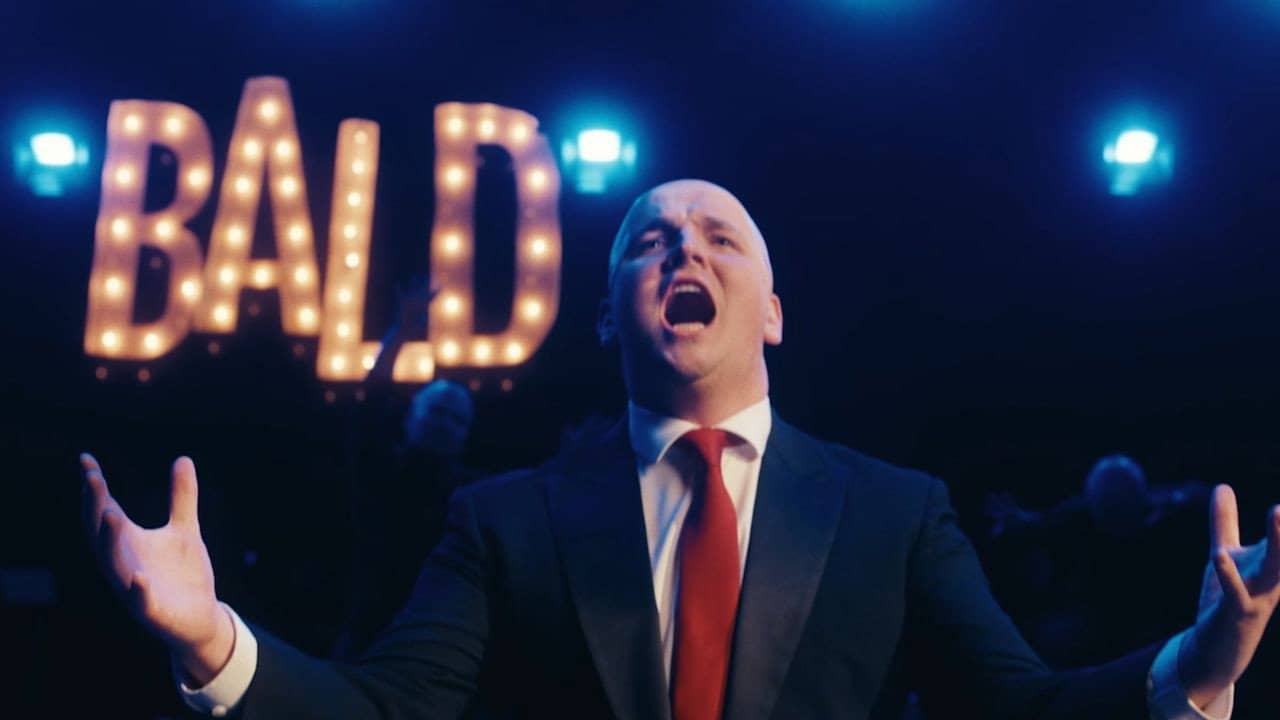 BALD THE MUSICAL backdrop