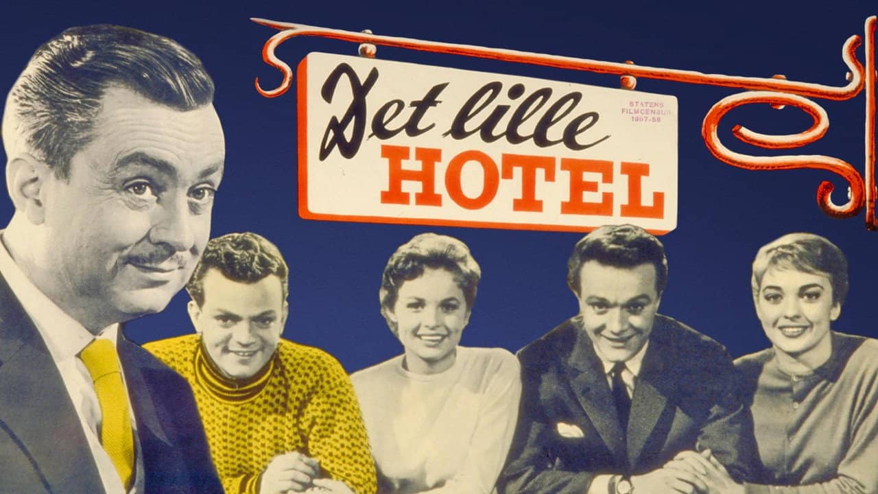 Det lille hotel backdrop