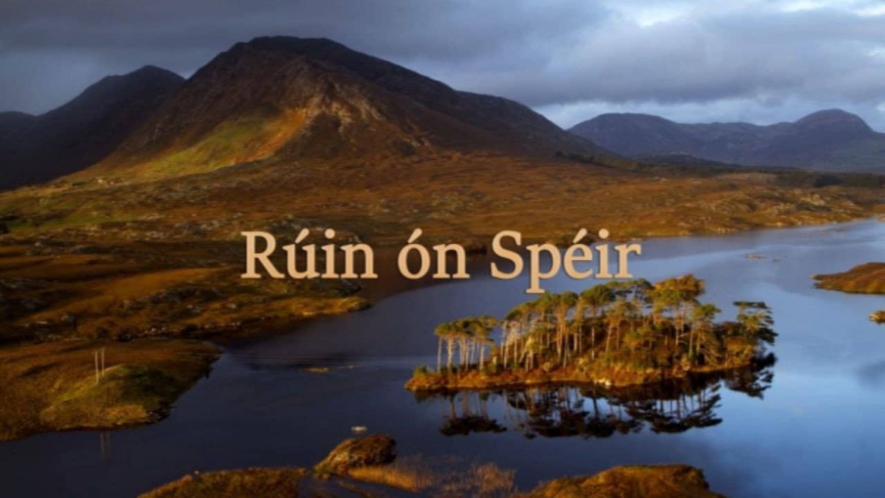 Ireland's secrets from above backdrop