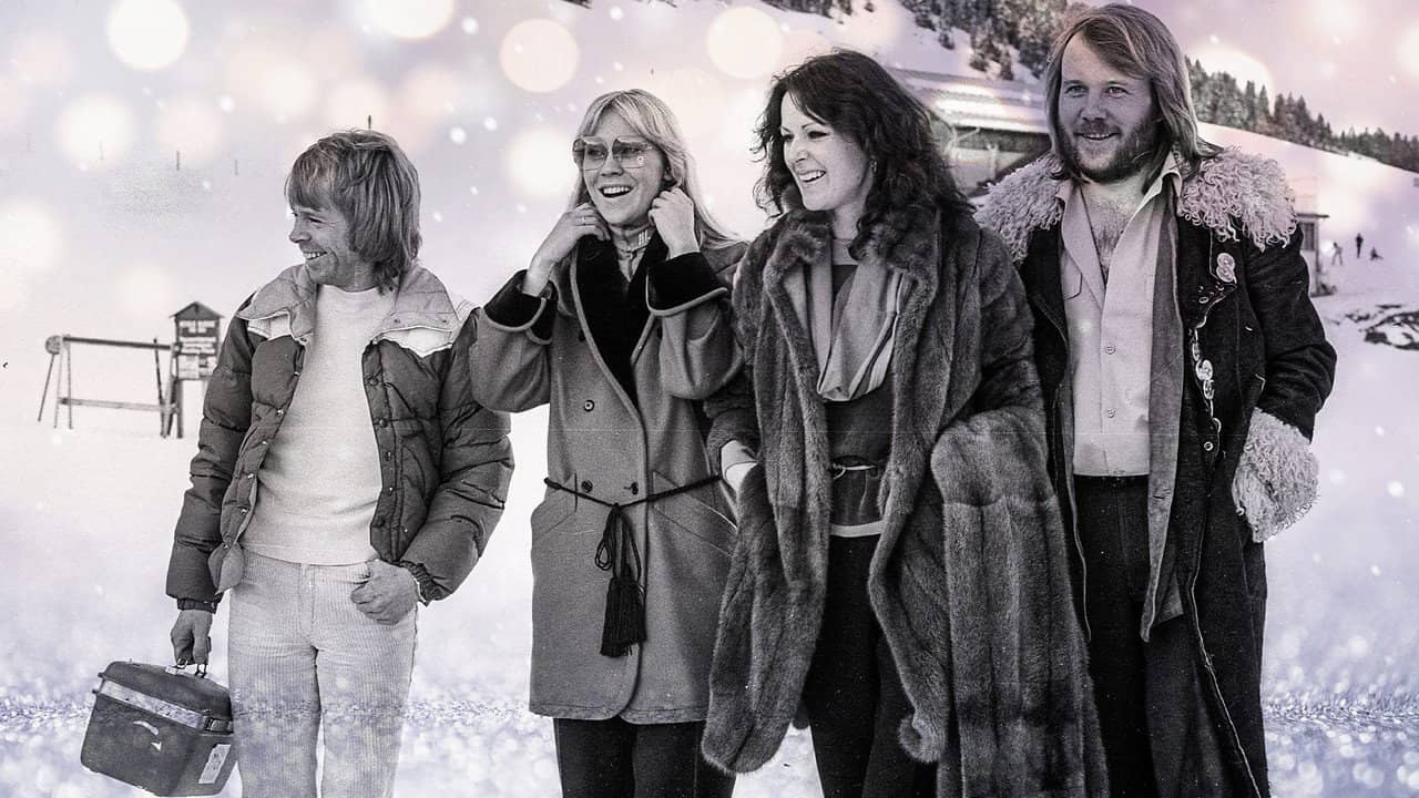 ABBA in Switzerland backdrop