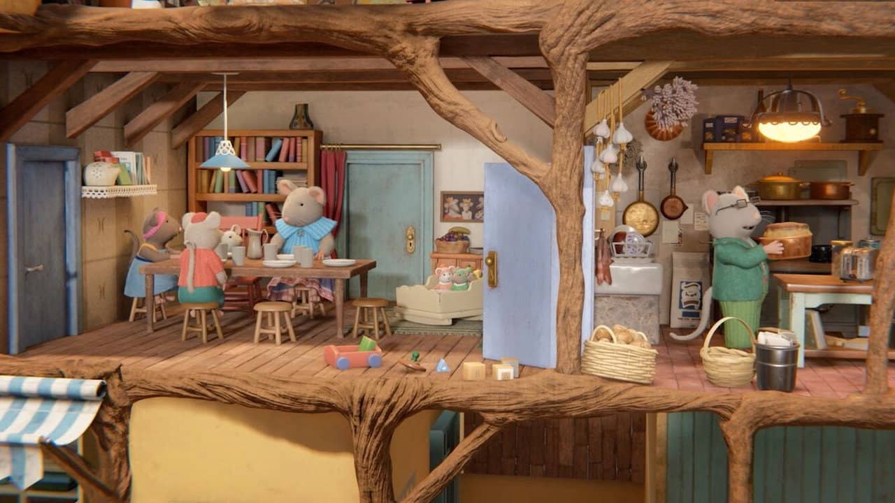 Het Muizenhuis  – Sam en Julia in de bioscoop backdrop