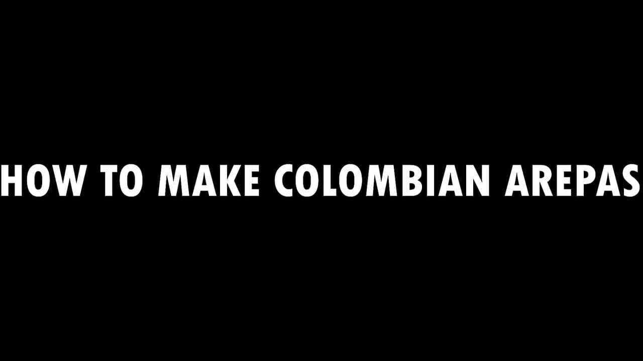 How to Make Colombian Arepas backdrop