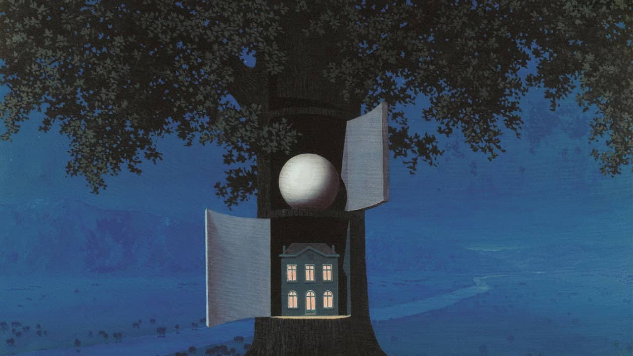 Magritte, le jour et la nuit backdrop
