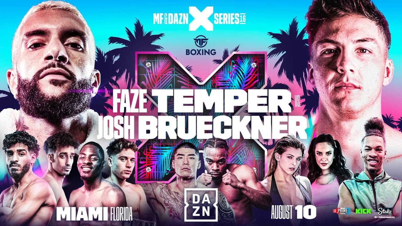 FaZe Temperrr vs. Josh Brueckner backdrop