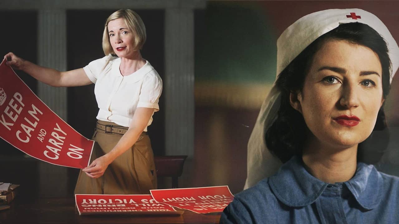 Blitz Spirit with Lucy Worsley backdrop