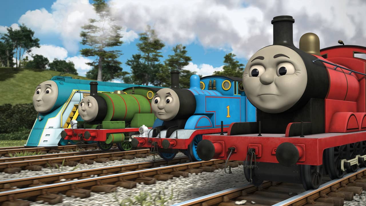 Thomas & Friends: Thomas & His Friends Get Along & Other Thomas Adventures backdrop