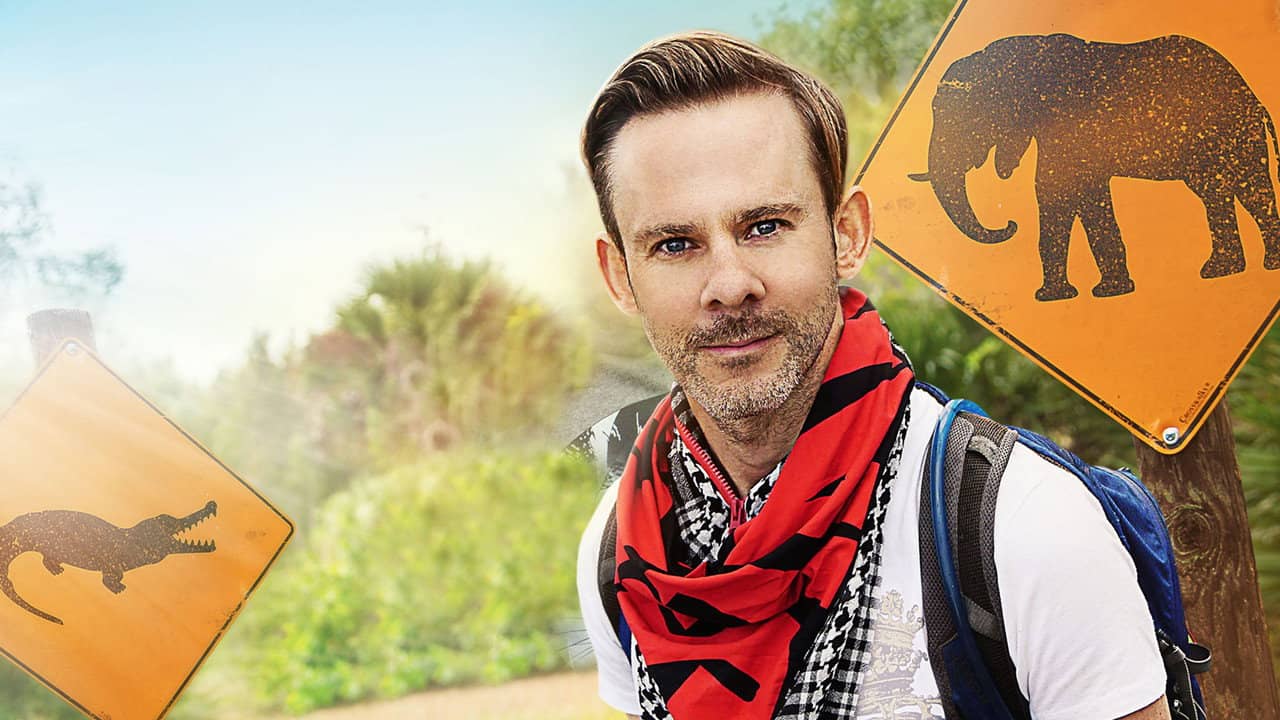 Wild Things with Dominic Monaghan backdrop