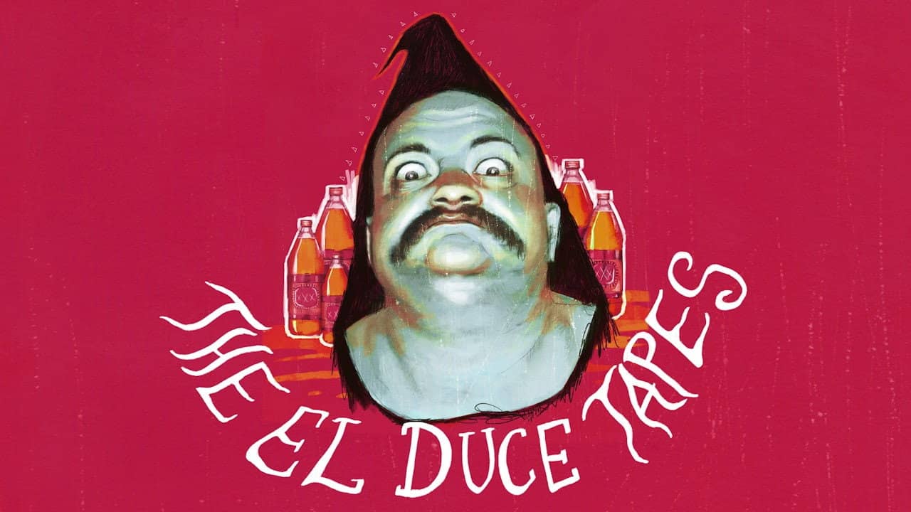 The El Duce Tapes backdrop