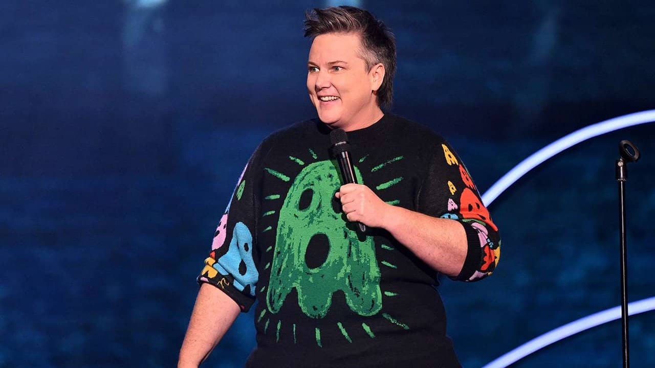 Hannah Gadsby's Gender Agenda backdrop