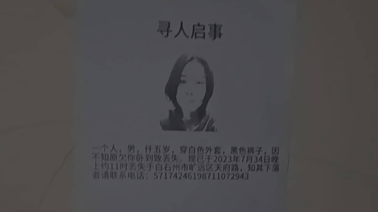 寻人启事 Missing Persons (in a newspaper) backdrop