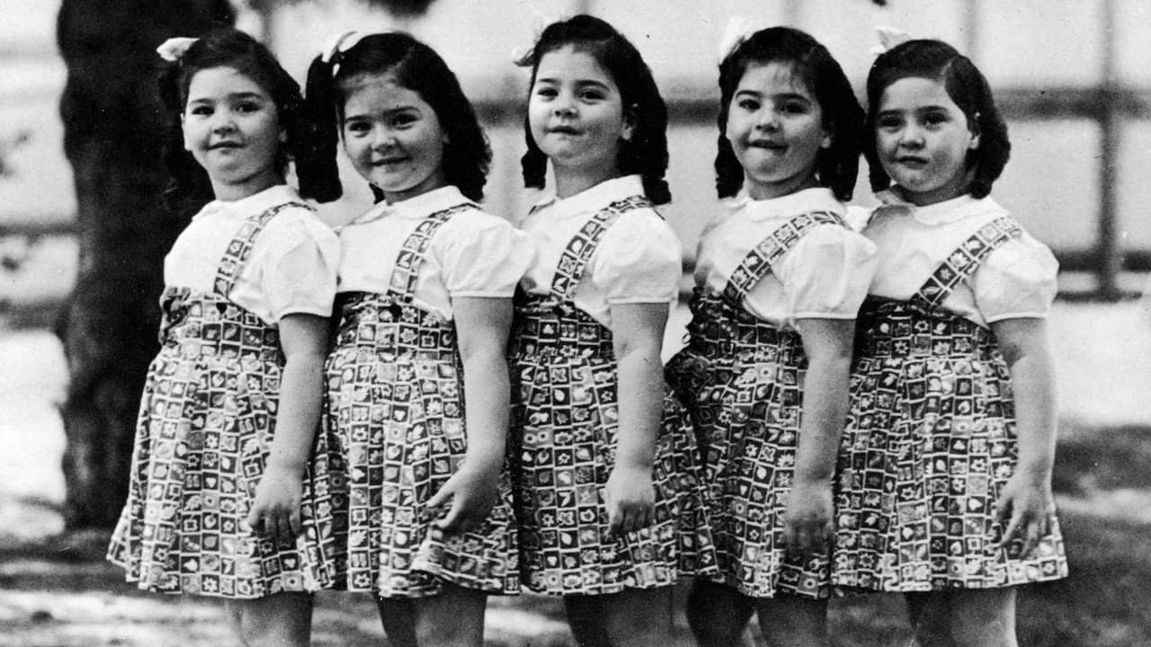 The Dionne Quintuplets backdrop