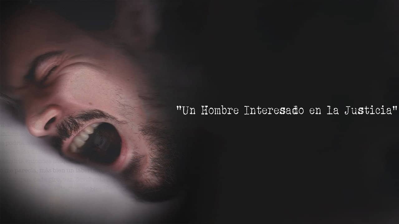 Un hombre interesado en la justicia backdrop